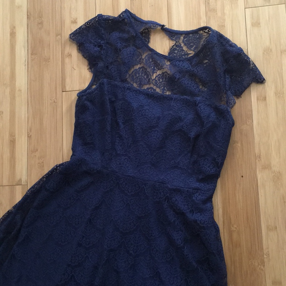 Navy Blue Jessica Simpson lace dress